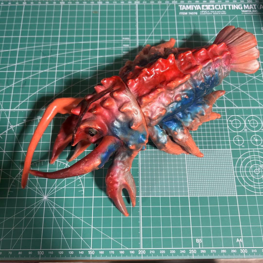 特撮フィギュア ￼エビラ、ゴジラ南海の大決闘マルサンスタンダードサイズ初期型