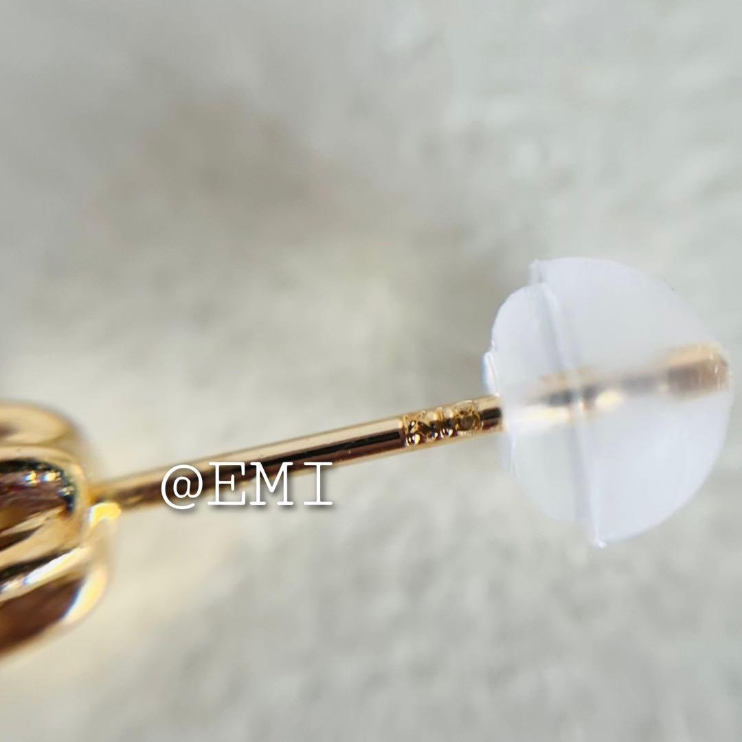 K18 18金　天然ダイヤモンド　AAグレード 0.40ct ピアス　dia