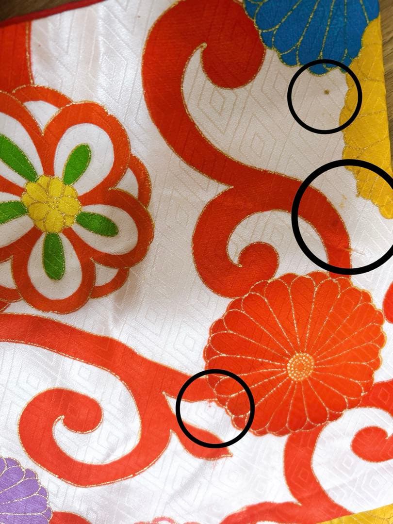 アンティーク総絞り♡七五三　3歳　女の子　フルセット　一式　赤系　レトロ着物