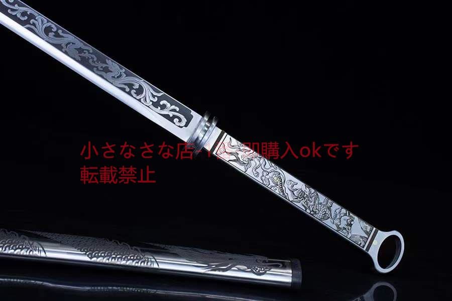 ドラゴンリングヘッド-高性能ステンレス鋼 古兵器 武具 刀装具 日本刀  居合刀