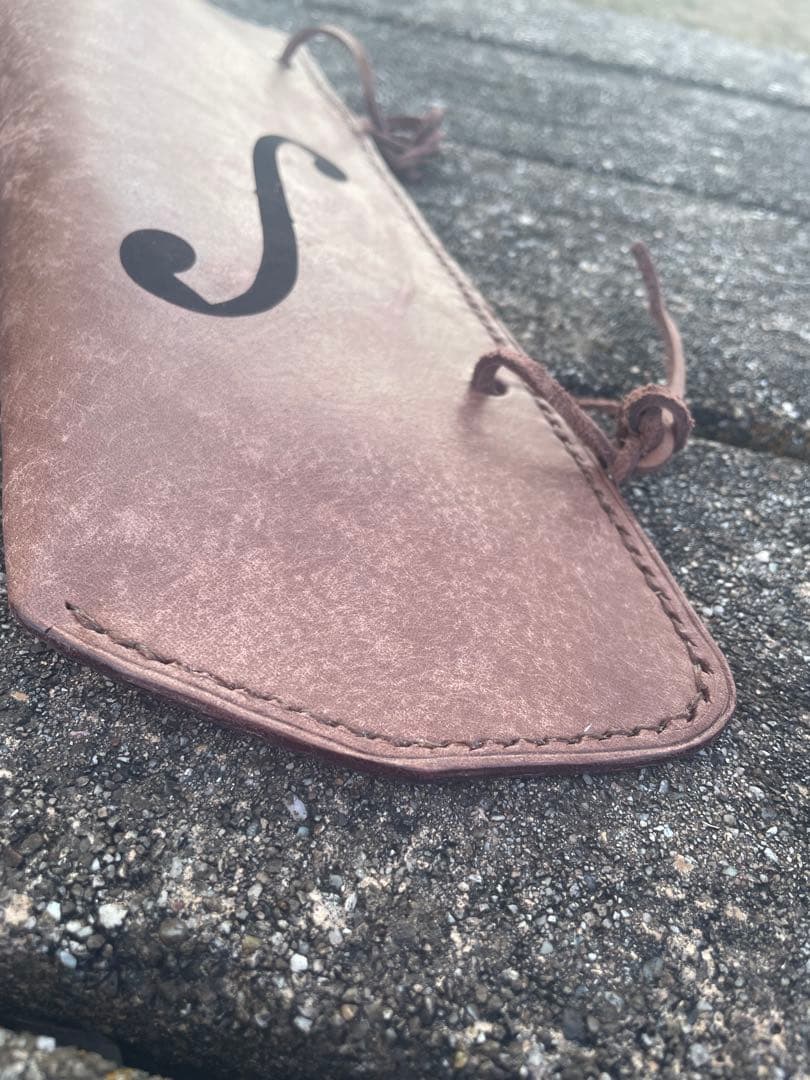 コントラバス ウッドベース弓ホルスター【MAYA T.MORO】 F字孔彫刻