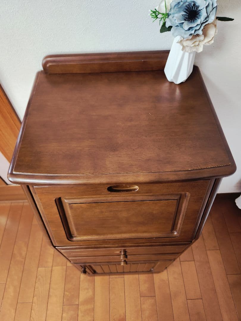 木製ライティングビュロー電話台ビューロー昭和レトロアンティーク