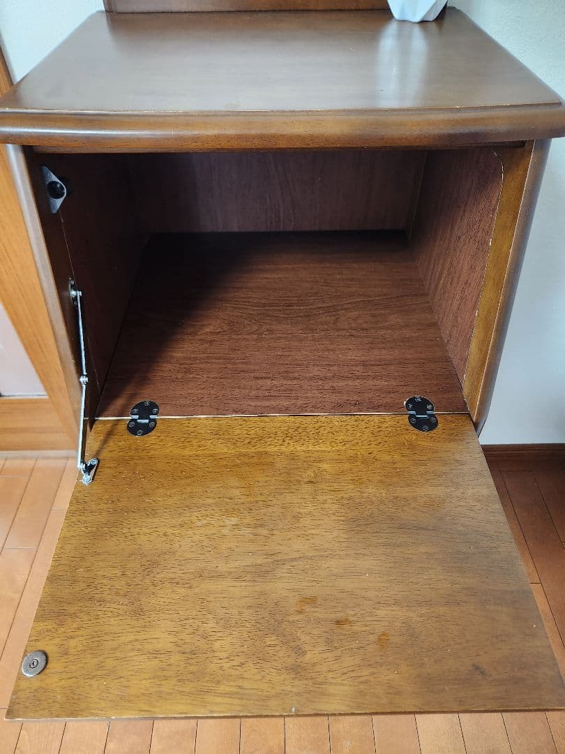 木製ライティングビュロー電話台ビューロー昭和レトロアンティーク