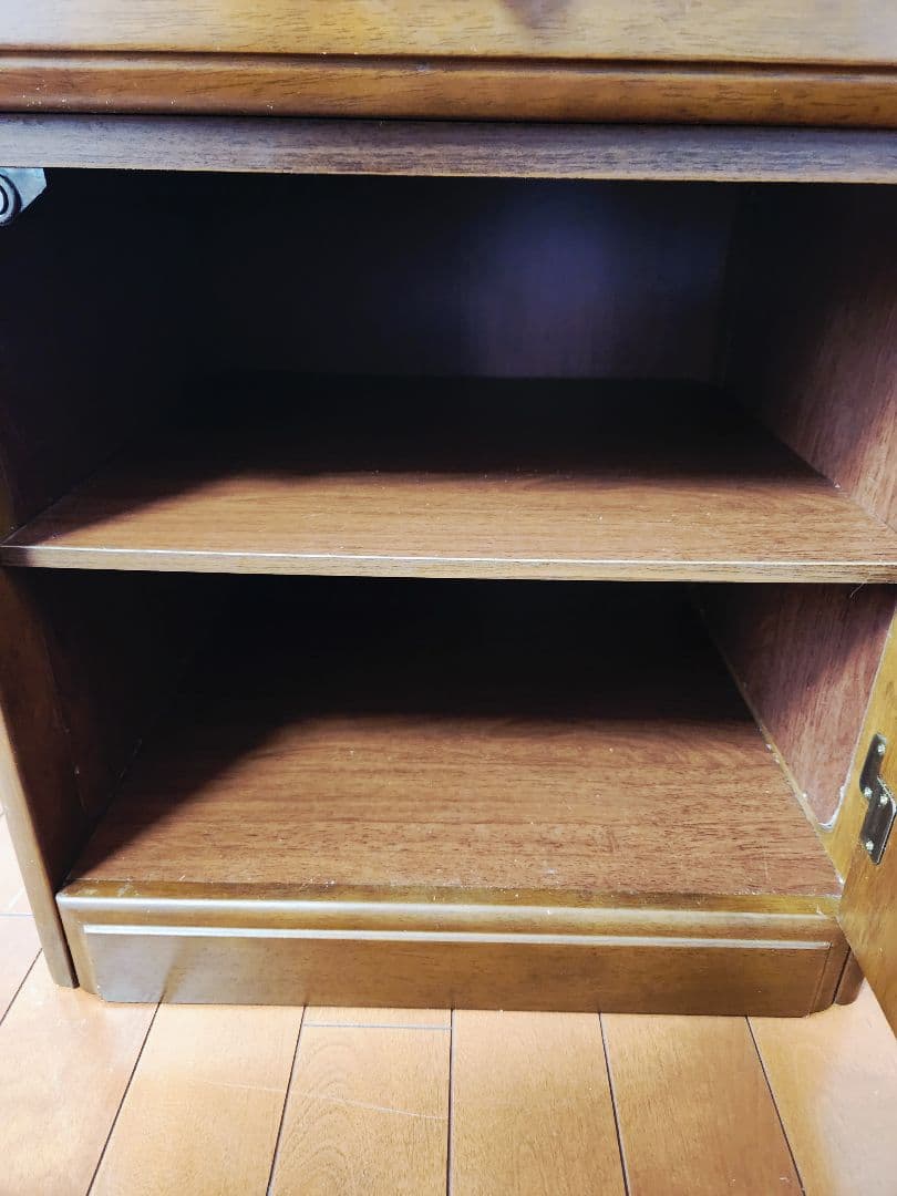 木製ライティングビュロー電話台ビューロー昭和レトロアンティーク