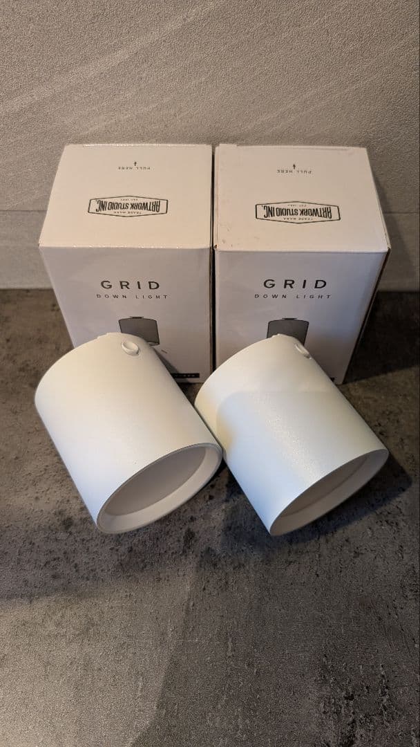 ほぼ未使用】アートワークデザイン ダクトレールライト GRID 2個セット