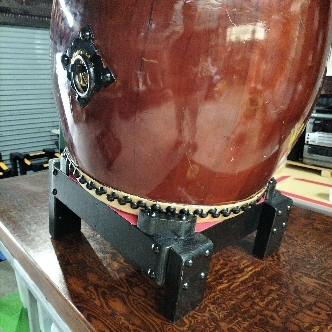 長胴太鼓 桶胴太鼓 平打ち 立奏台 平太鼓1尺2 長胴太鼓 平打ち 立奏