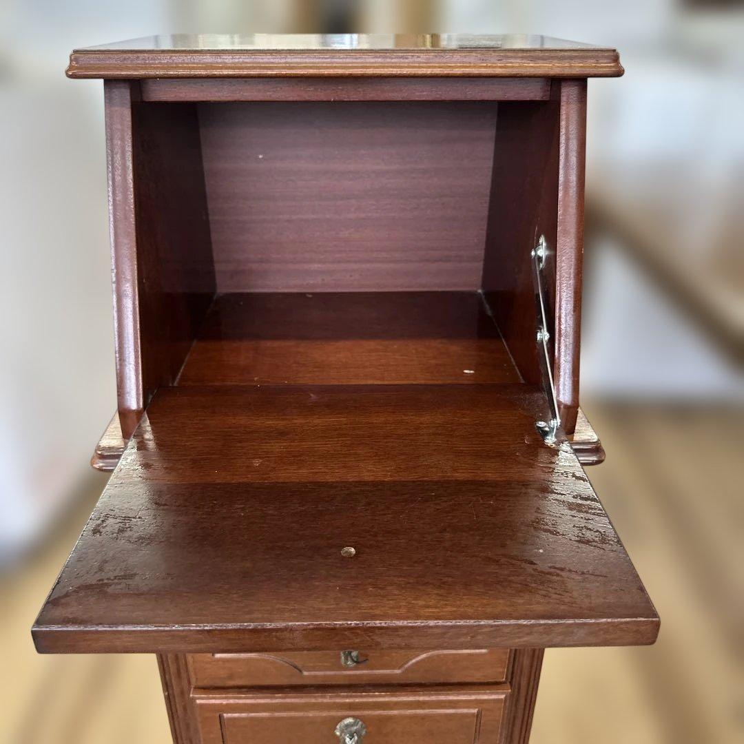 AYANO CRAFT 綾野製作所木製 キャビネット電話台 レトロ ヘッドボード