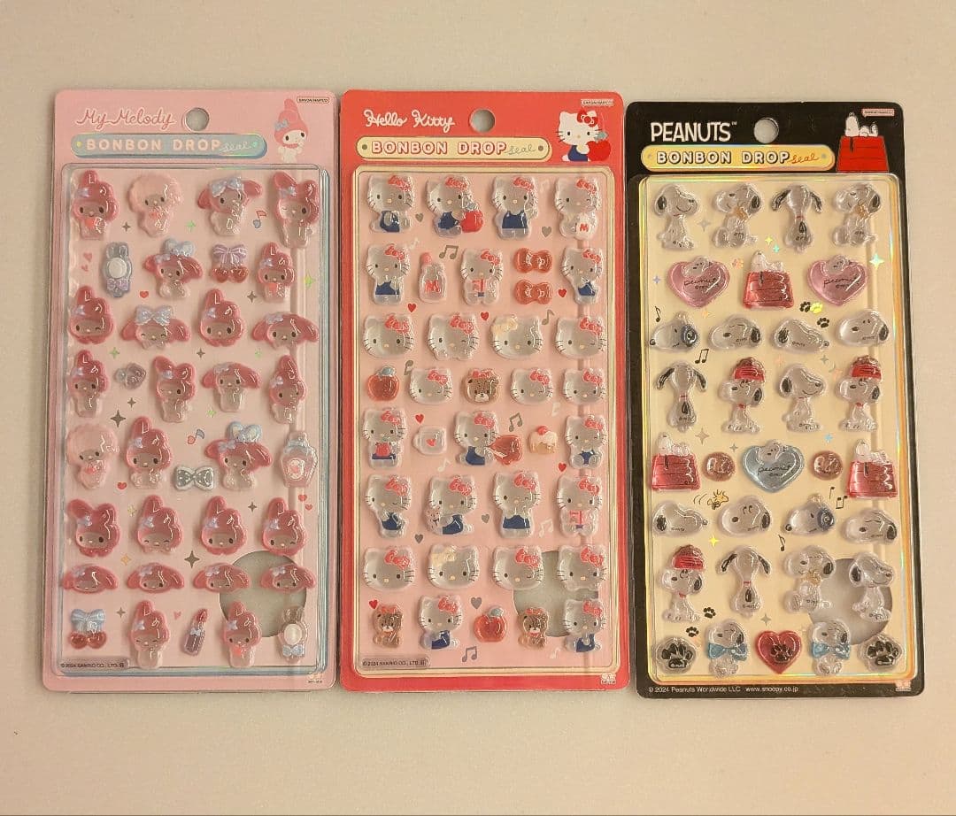 ボンボンドロップシール うるちゅるシール 24点/ディズニー/ちいかわ