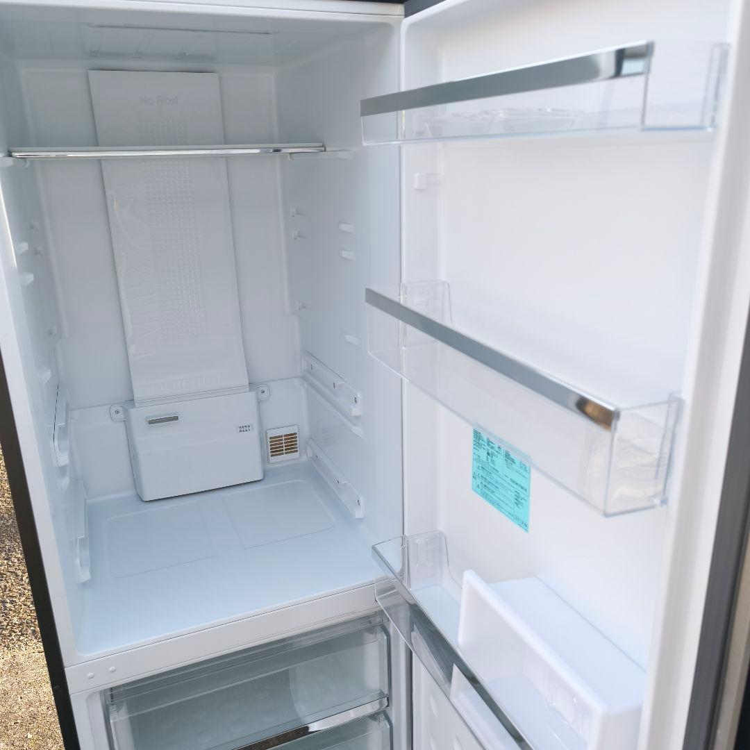 Haier 冷蔵庫 シルバー 340L 2ドア 右開き 冷凍室 119L 除菌済