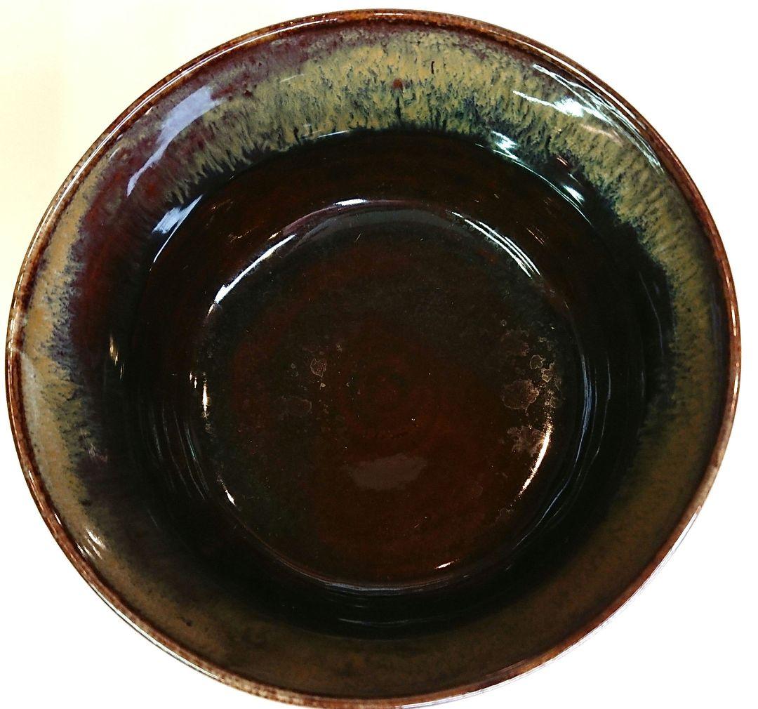 【茶道具】鬼丸雪山作 高取焼 建水