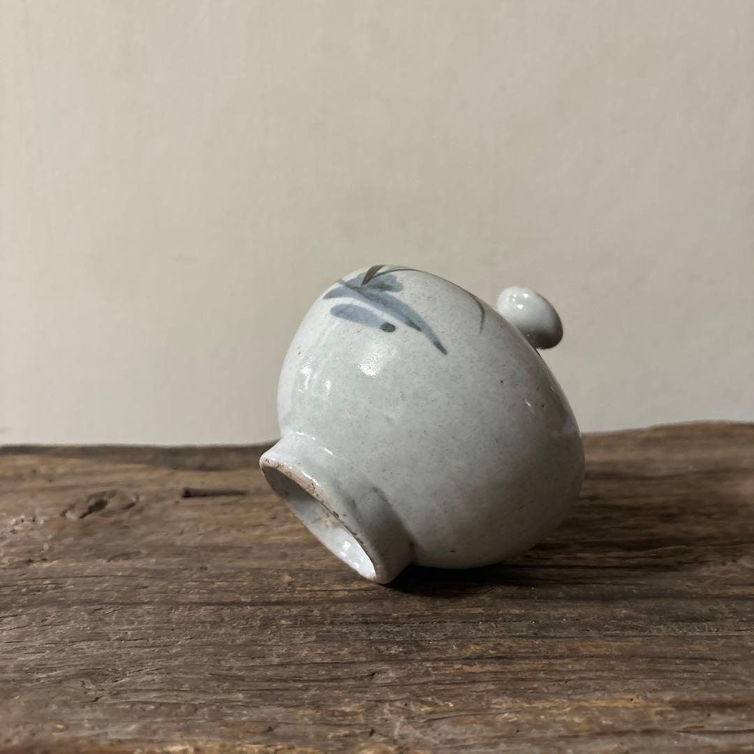 古伊万里染付油壷 ②江戸時代 骨董 民芸 古道具 アンティーク検:白洲正子