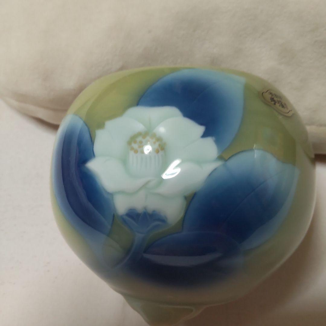 有田焼香合 椿 手描き