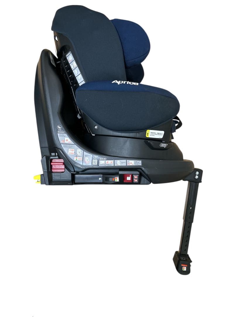 【良品】Apricaチャイルドシート ディアターンプラス　ISOFIX ネイビー