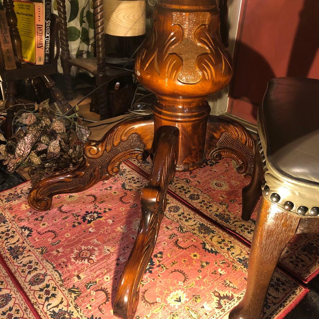 こうママ✨✨ 天板のみSaleヴィンテージ イタリアン象嵌オーバルテーブル