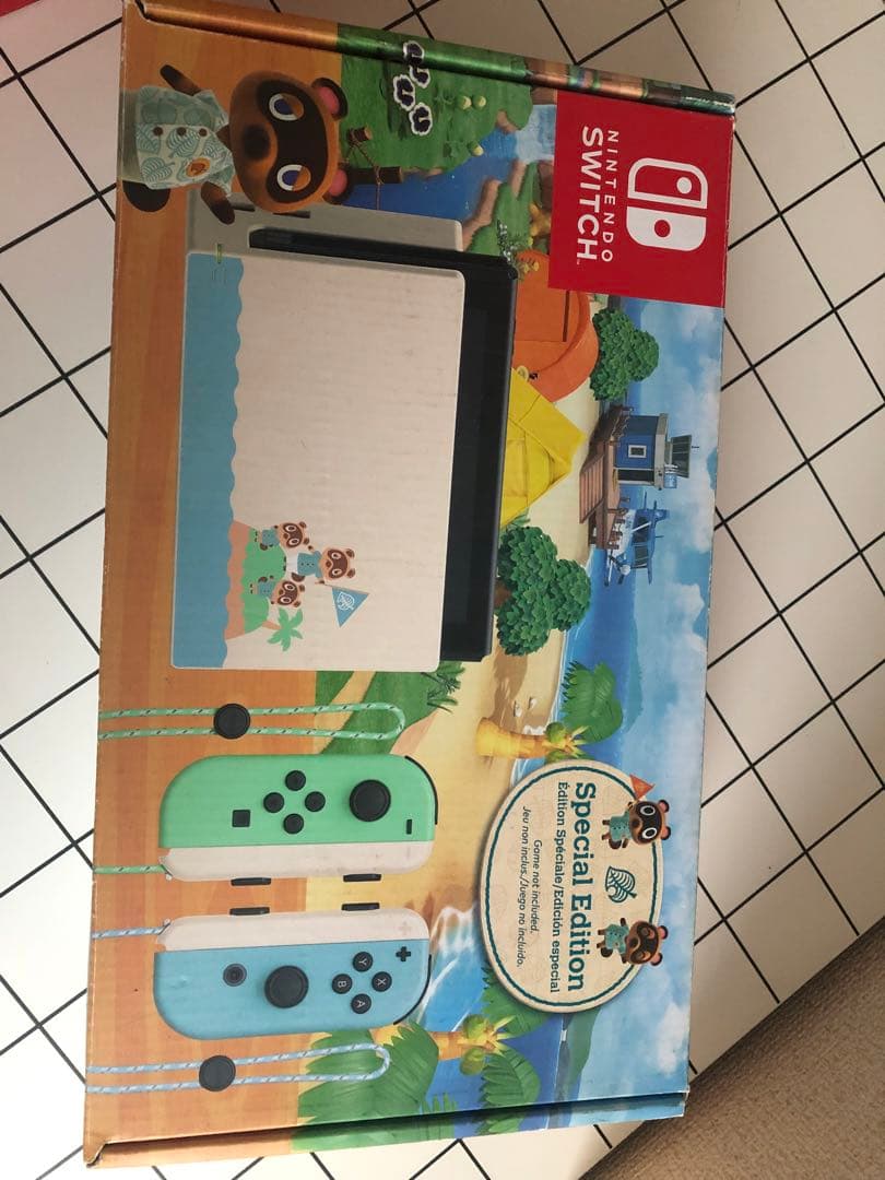 Nintendo Switch ミントグリーン どうぶつの森デザイン　海外版