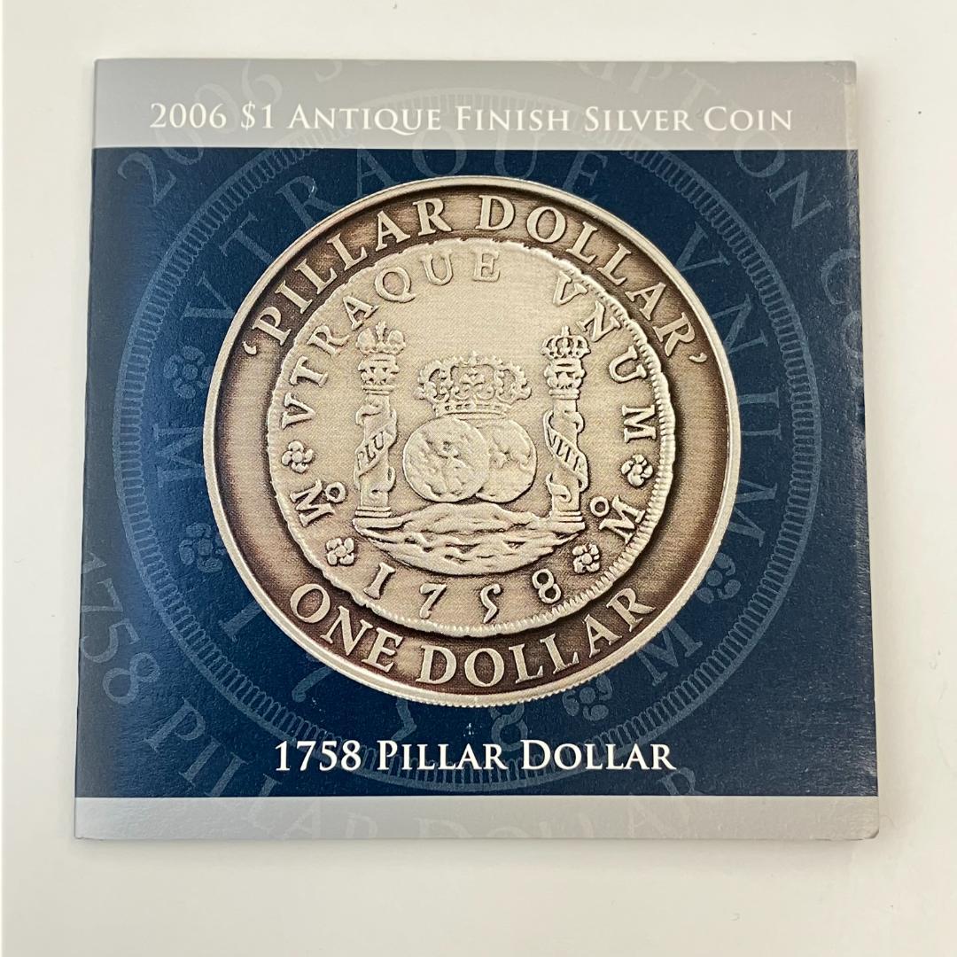 王立オーストラリア造幣局発行　ピラーダラー　アンティーク仕上げ 2006年