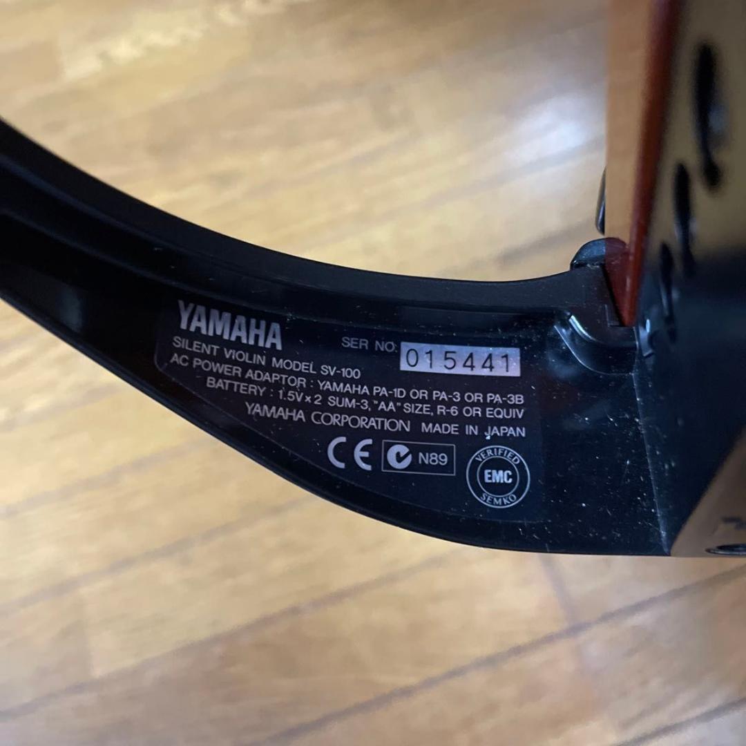 YAMAHA サイレントバイオリン SV-100 4/4 弓・肩当て・ケース付き