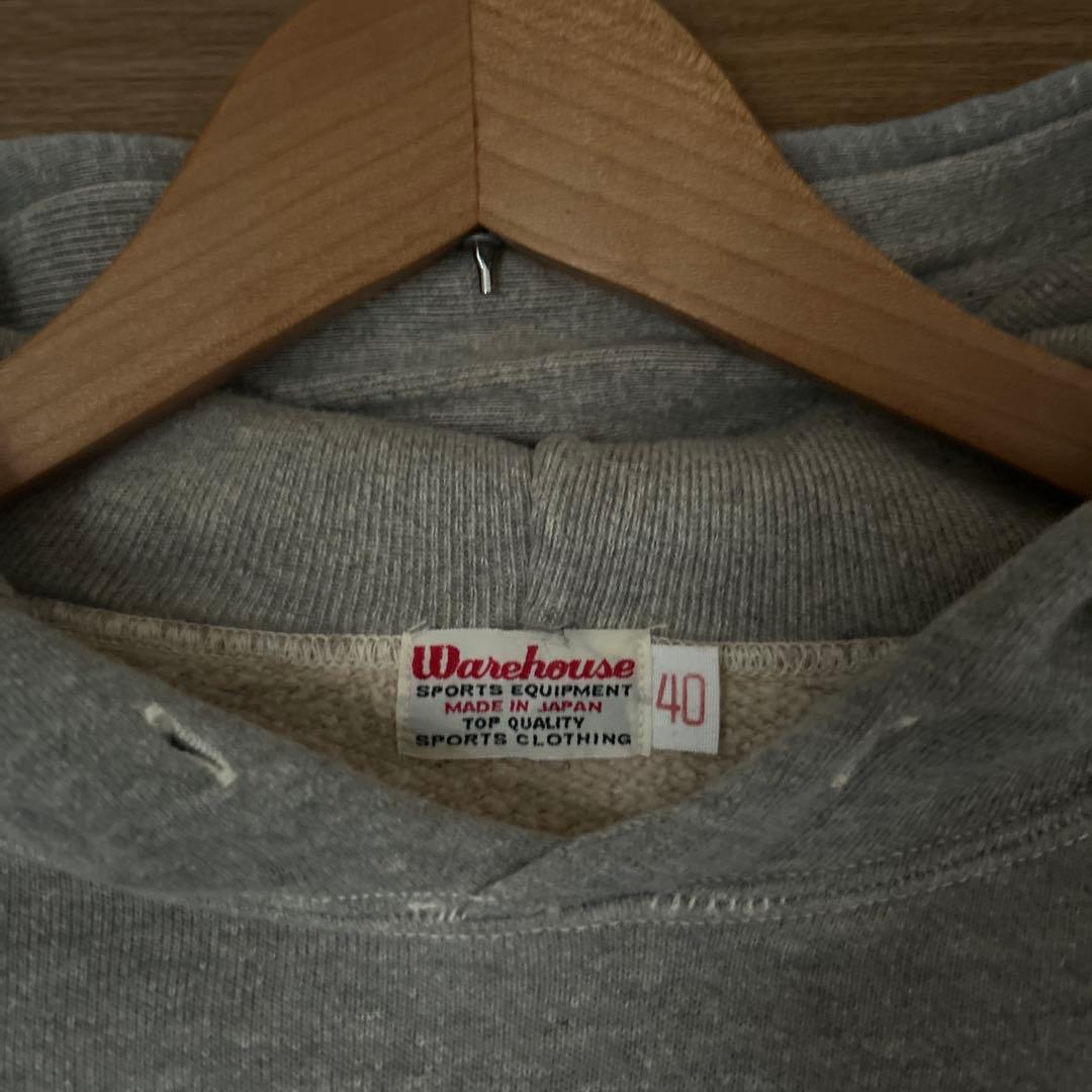ウエアハウス スウェットパーカー　杢グレー　40