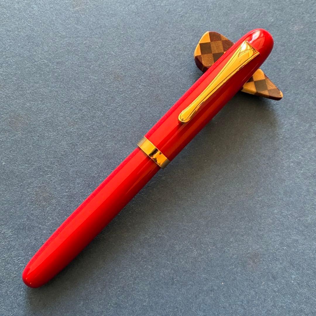 酒井栄助 兜木銀次郎 土田修一 手作り万年筆 朱軸 赤漆 - メルカリ