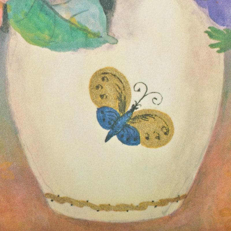 （株）大丸発行　複製　堂本印象筆「花のむれと壷」128/300　V　R4697B