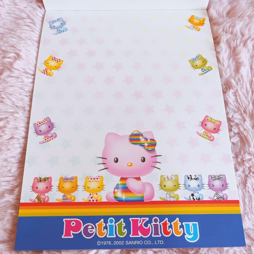 希少レア　ハローキティ　ホシ　レターパッド　メモ　付箋　シール　2002