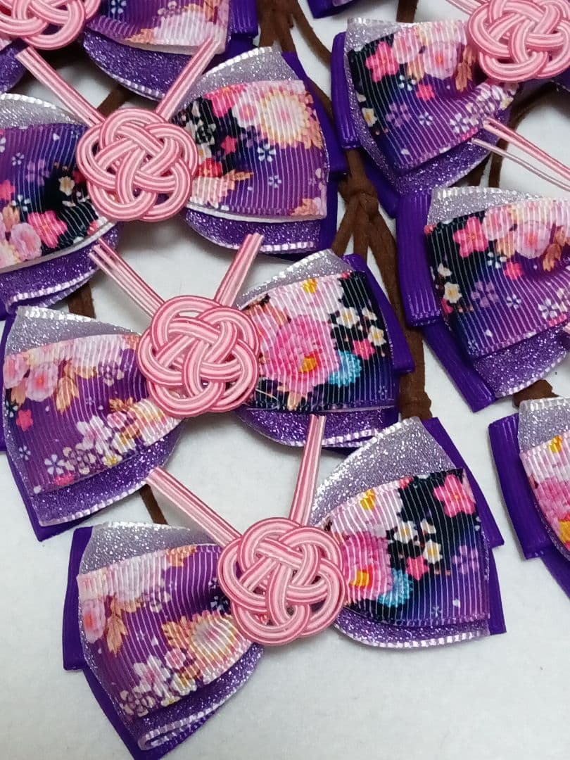 めい様専用トリミングチョーカー お正月 水引 梅結び 10本セット 402