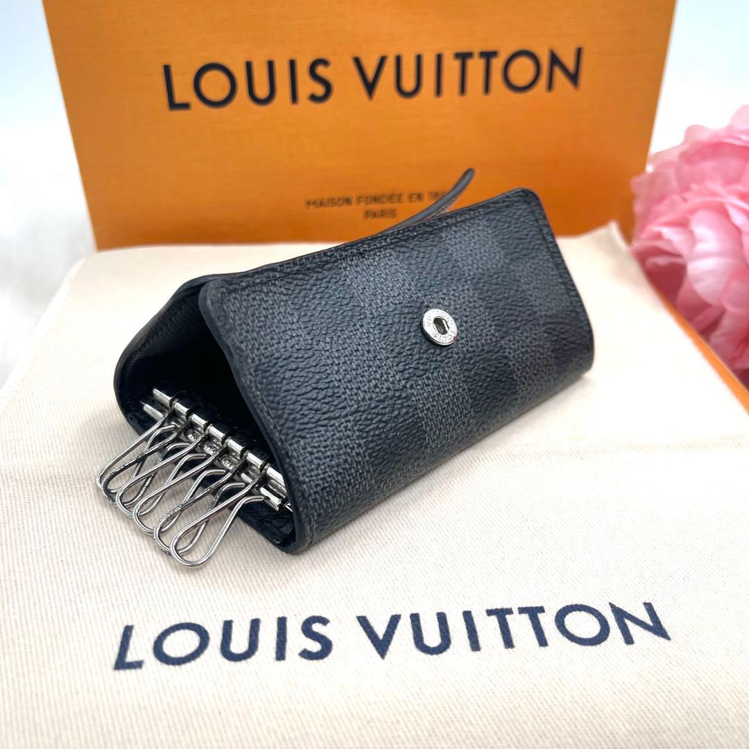 良品＞ ルイヴィトン ダミエ グラフィフィット キーケース 6連 852