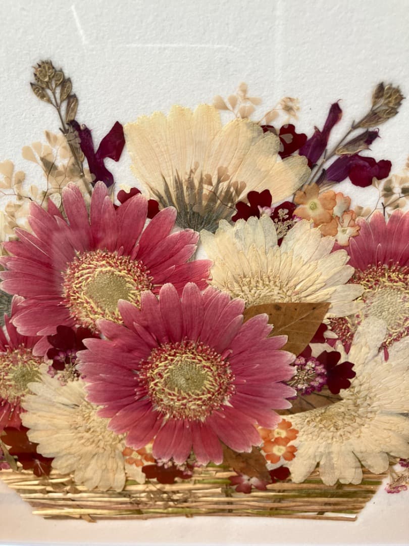 記念日の贈り物に☆初夏の爽やかさ☆オレンジガーベラのバスケット