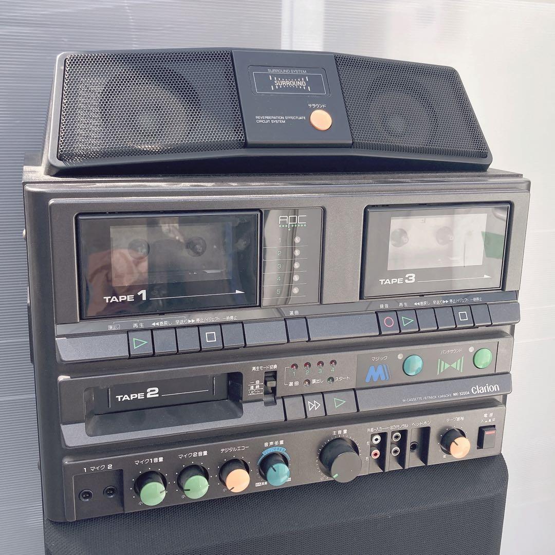 通電確認済 クラリオン カラオケセット テープ付き 演歌 MK-3200A 中古
