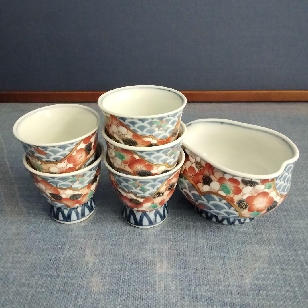 献上伊万里焼 玉露茶碗と湯冷まし