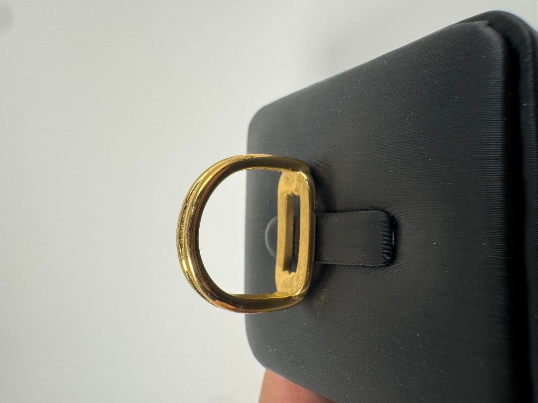 幾何学模様の鏡面仕上げ指輪3.12g