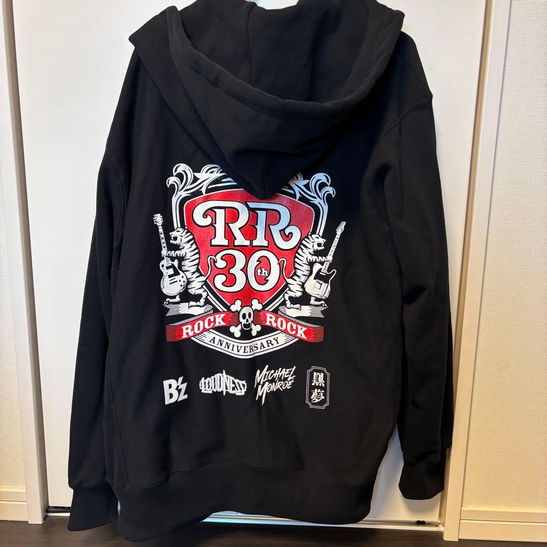 B'z パーカー◇ジップ フーディー L ◇ロックロック フェス - メルカリ
