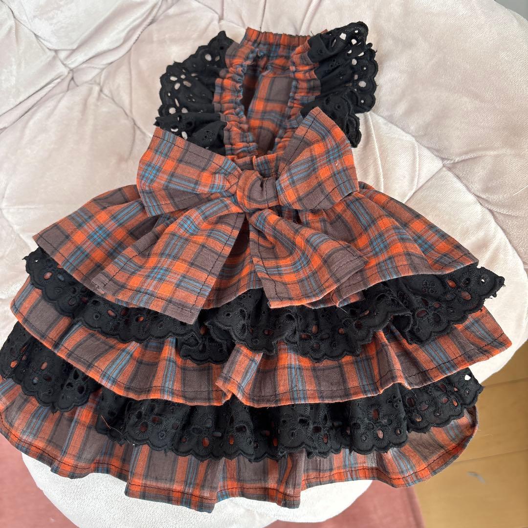 バームクーヘン様専用犬服ハンドメイドワンピース