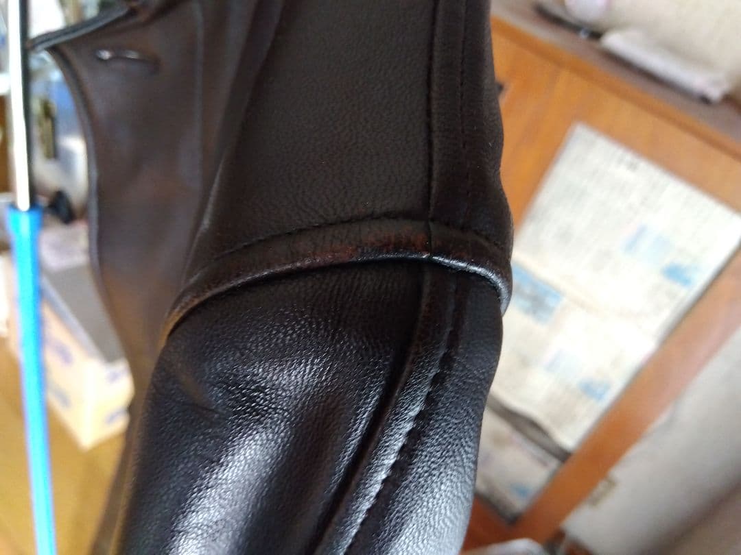 Paul Smith ラムレザー コート 中綿入り ステンカラーMブラウン美品