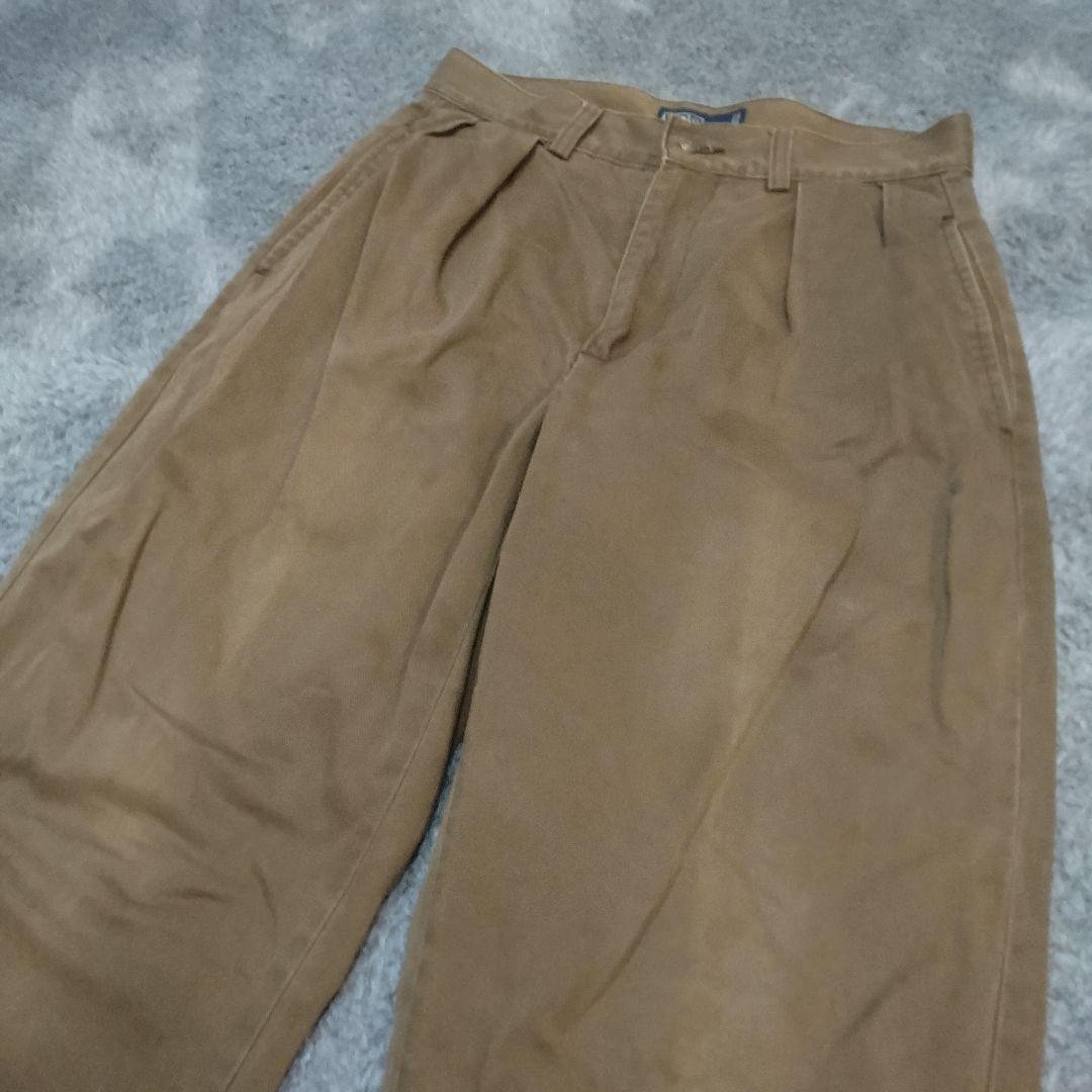 神サイズ】ポロラルフローレン 90s チノパン ツータック Canada - メルカリ