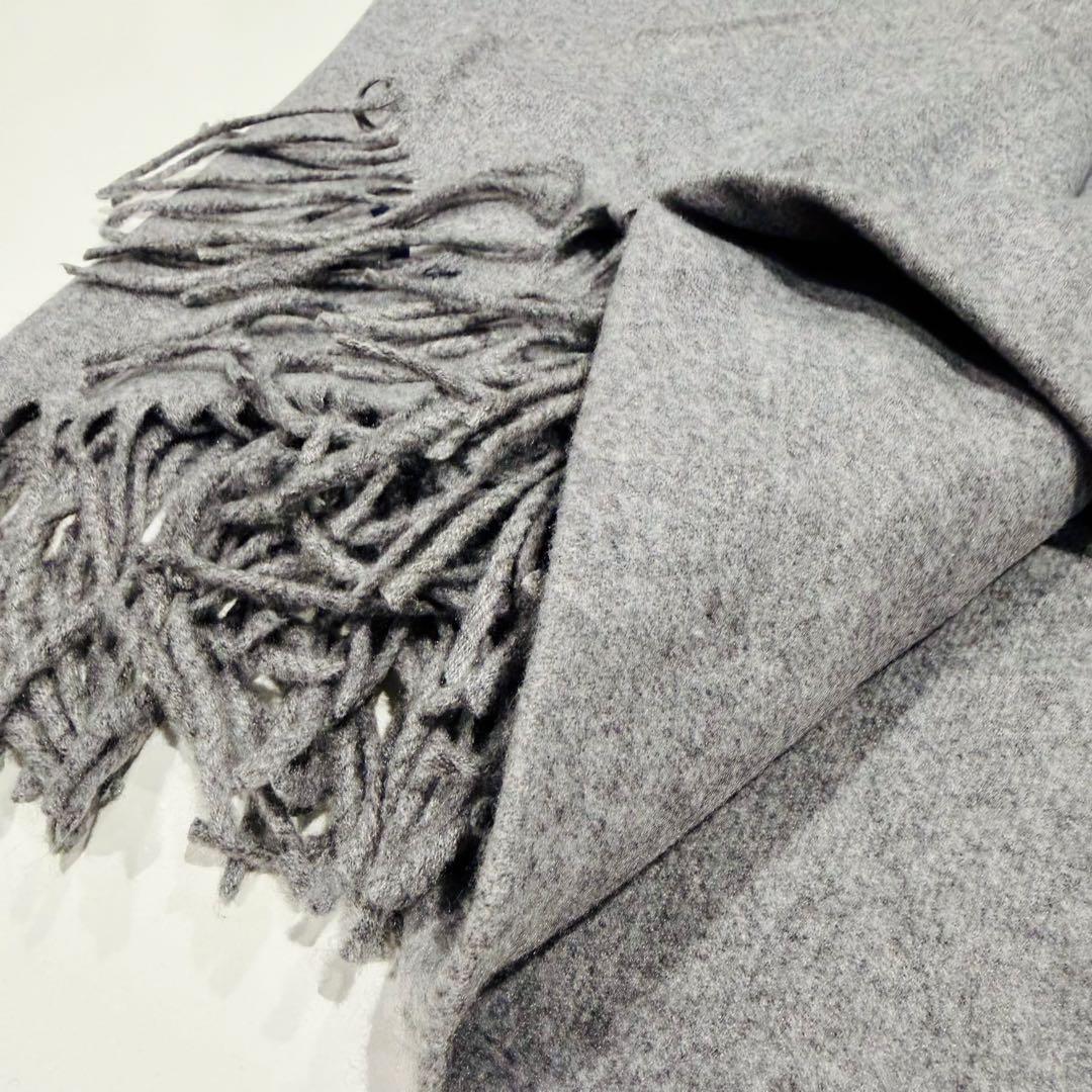 ジョンストンズ カシミア 大判ストール マフラーグレー 色: グレー