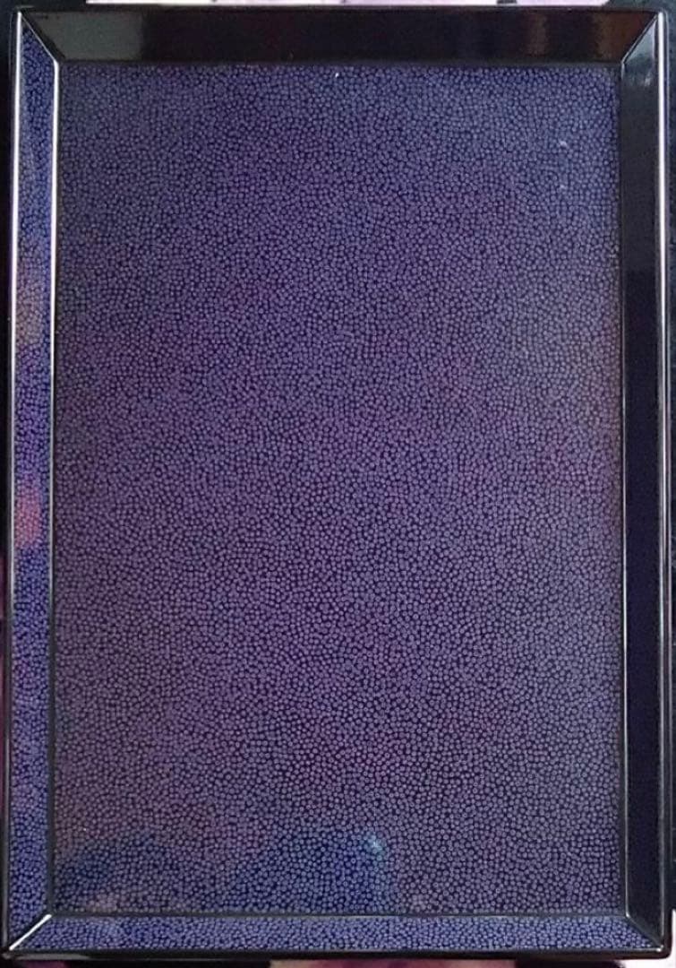 美品⟡.·津軽塗 ななこ 貴重な青紫色 長方形盆