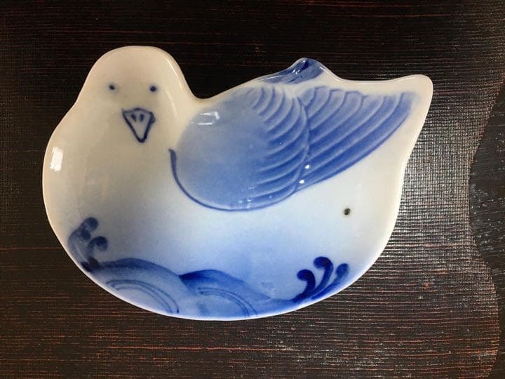 鳩形 皿 アンティーク