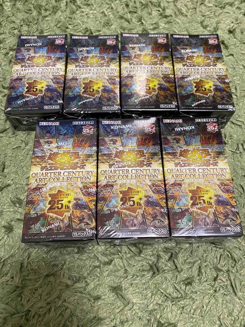 遊戯王 QUARTER CENTURY ART COLLECTION 7BOX