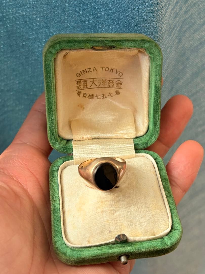 明日削除値上再出品します！ k9 シグネット リング 印台 約19号 約3.3g