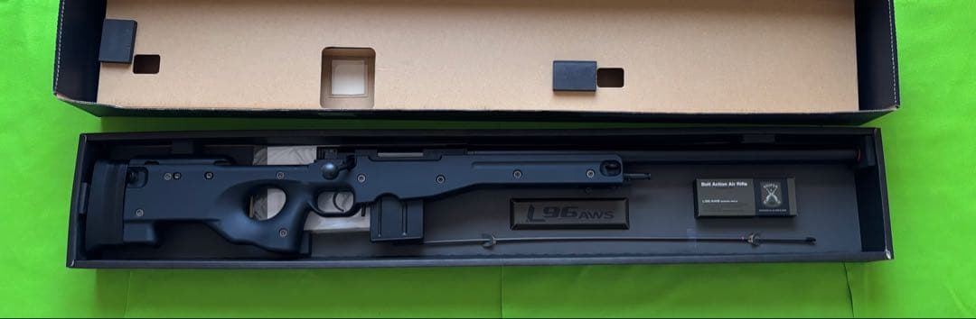 （赤色）東京マルイ エアガン L96 AWS ブラック