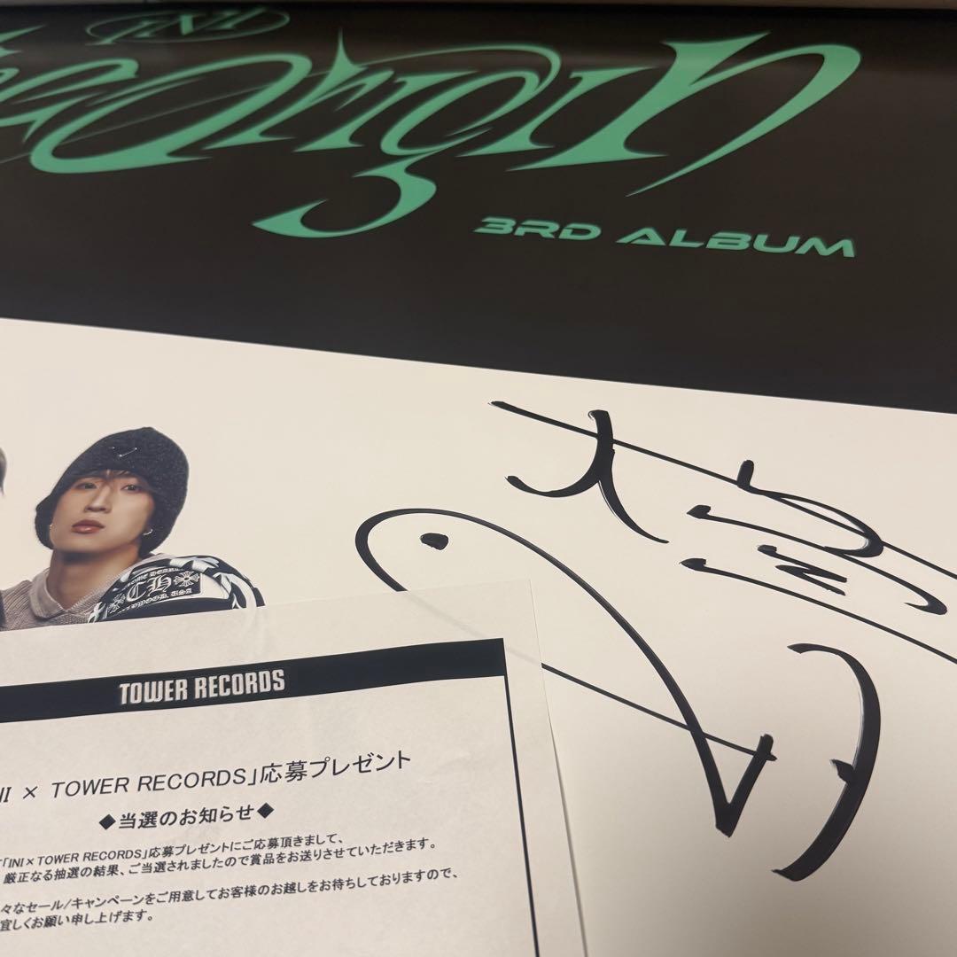 INI 3RD ALBUM『THE ORIGIN』髙塚大夢 直筆サイン ポスター