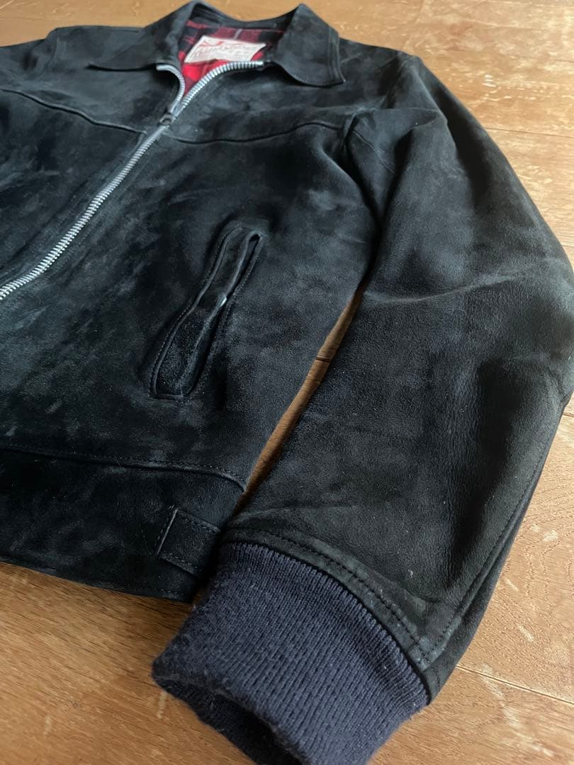 アディクトクローズ☆最初期スエードレザーリブジャケット☆ルイスレザー