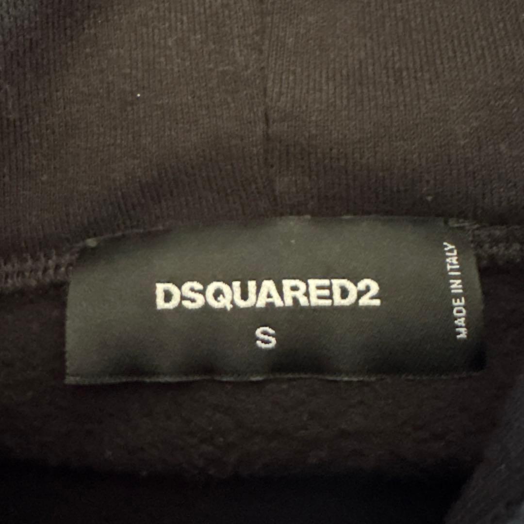 ひ*ろ様 ✨極美✨ディースクエアード2 パーカー　ブラック　フレイムス　ファイヤ