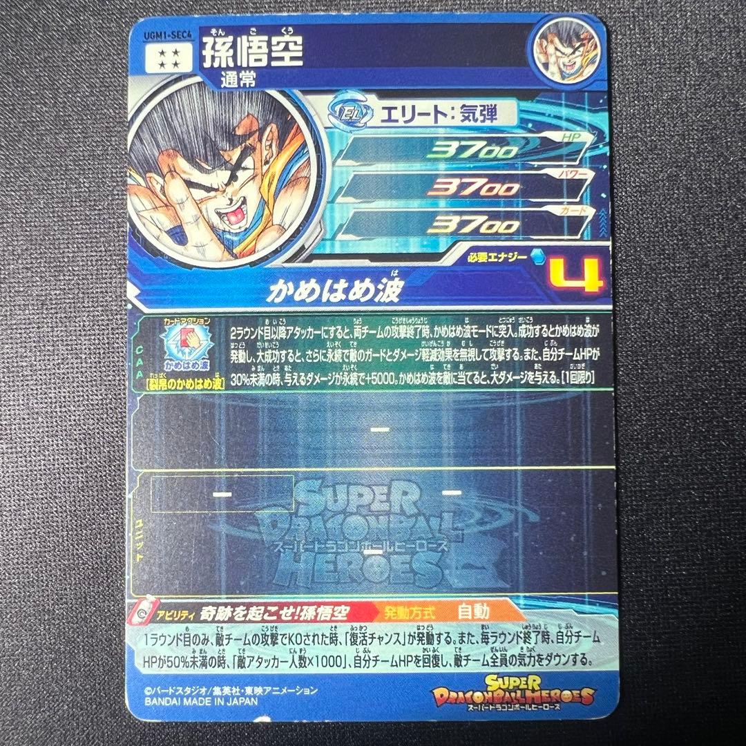 孫悟空 UGM1-SEC4シリアルナンバー2034