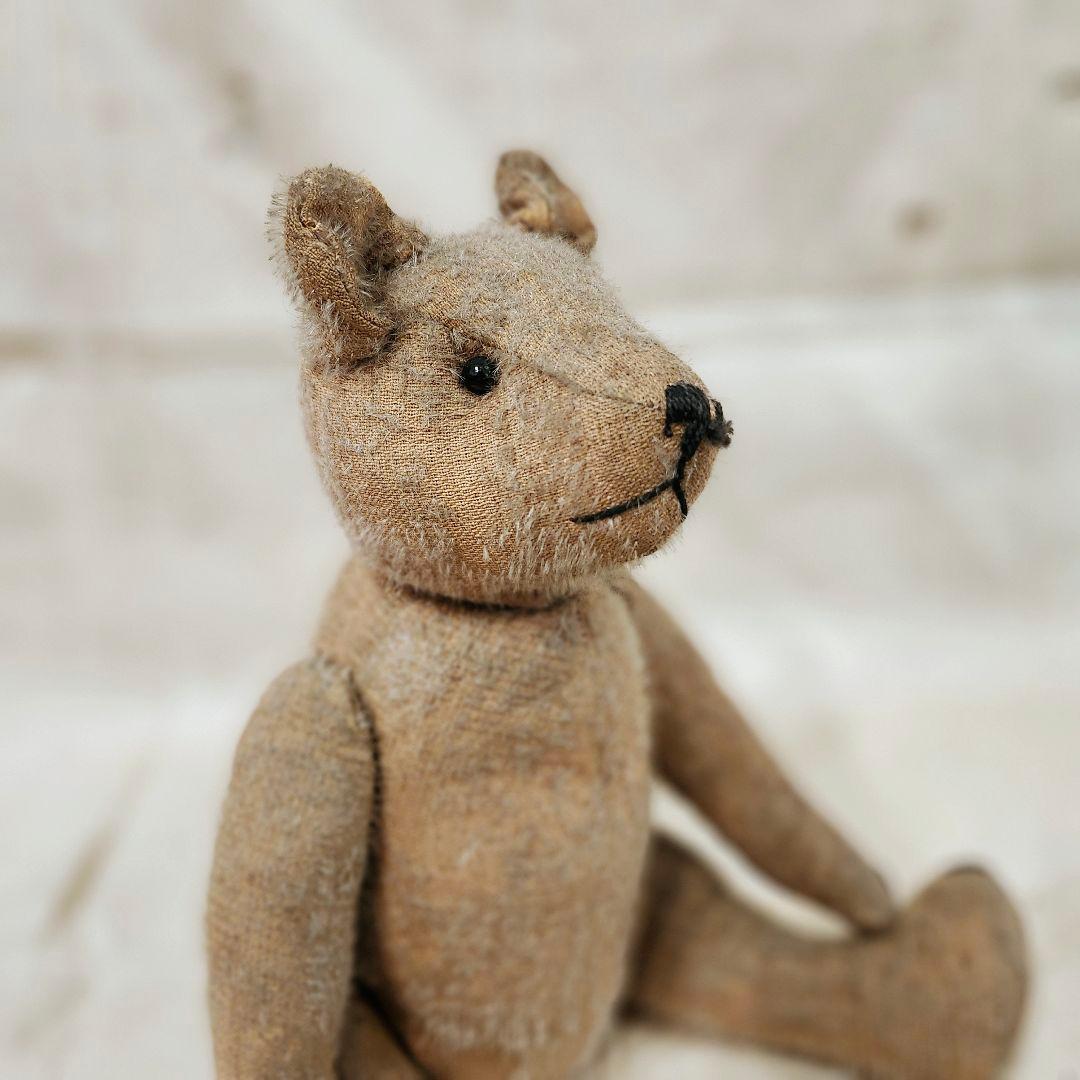 シュタイフ アンティーク 20～30年代頃 テディベア シューボタン