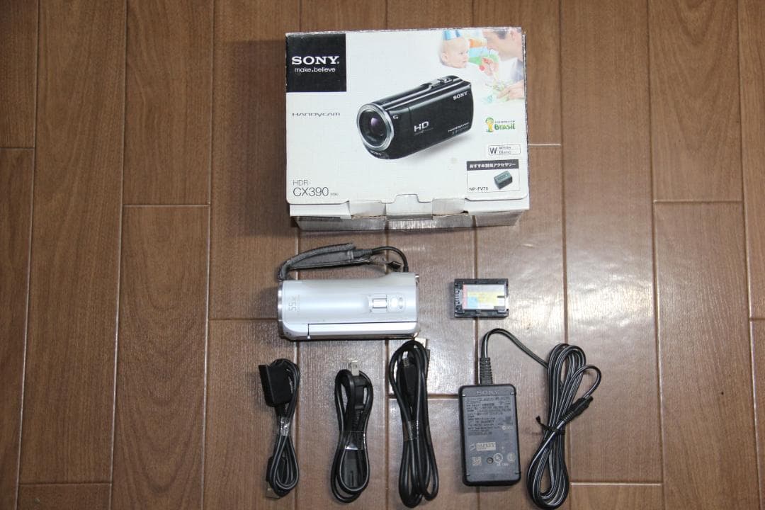 SONY HDR-CX390 ホワイト　ビデオカメラ　ソニー