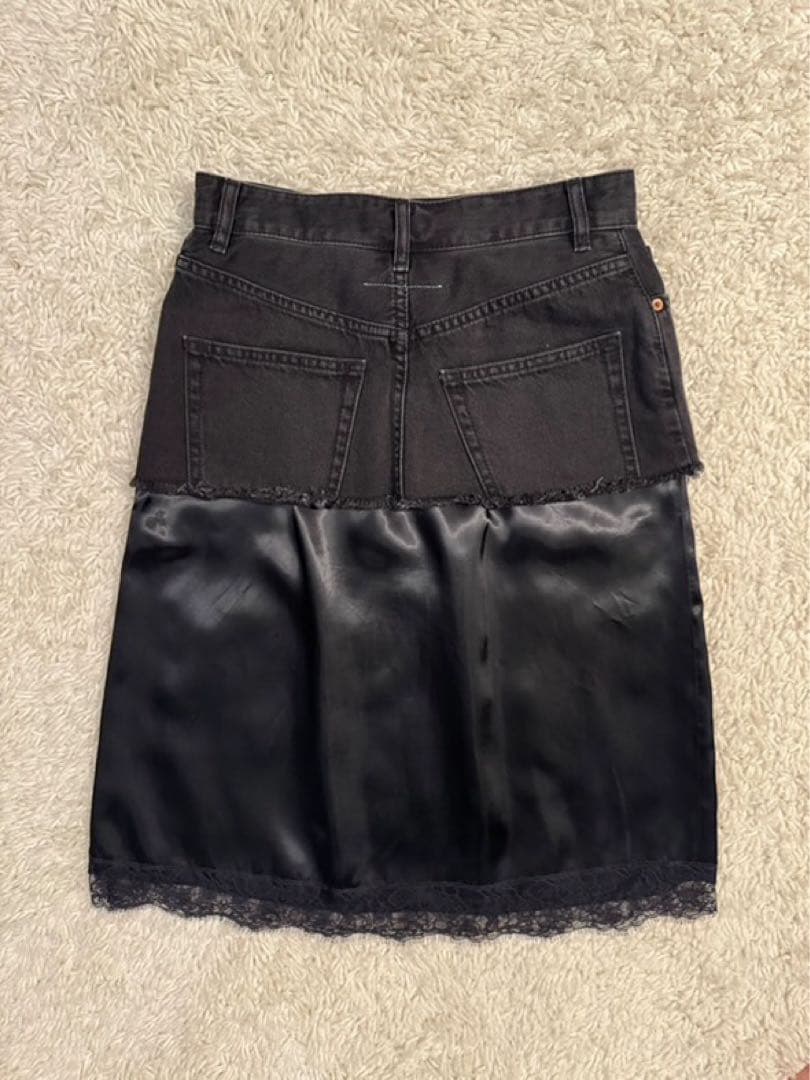 【美品】MM6 Maison Margiela デニムドッキングスカート