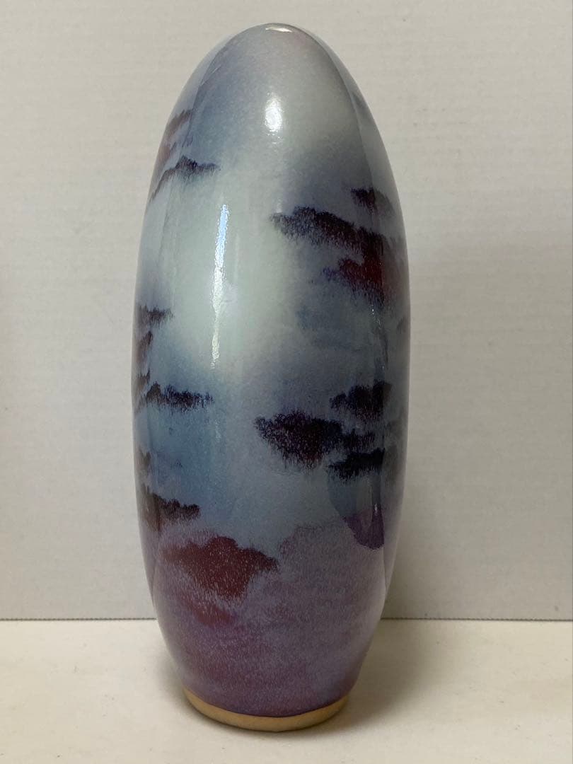 中国美術 陶器釣窯 花生 置物