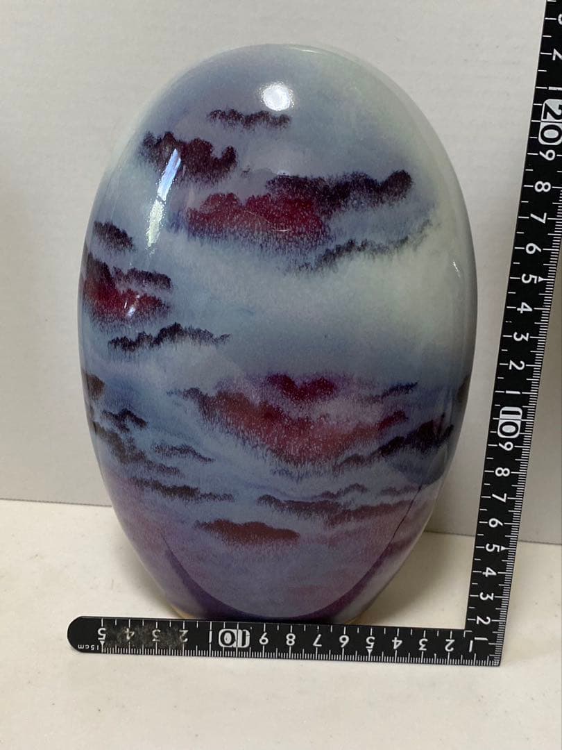 中国美術 陶器釣窯 花生 置物